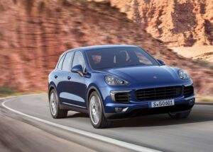Porsche Cayenne 2015 синий фото